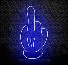 In february 2013, gary k. Mickey Mouse Middle Finger Fuck You Neon Sign For Sale Neonstation