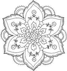 Do whatever it takes to get rid of any distractions that may interfere with your coloring, and you will be relaxed for sure !. Mandala Flower Coloring Pages Difficult