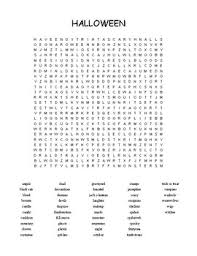This crossword puzzle features halloween words to solve that fit the clues provided. Halloween Word Search 46 Words Challenging Tpt