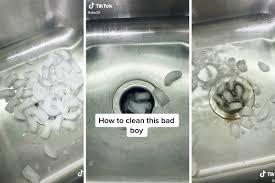 Use the same amounts of baking soda and vinegar in the other sink drain. This Cool Ice Cube Trick Will Completely Clear Your Stinky Drain
