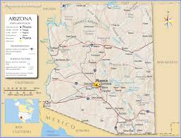 Map Of The State Of Arizona Usa Nations Online Project