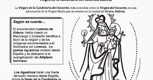 La noche antes del día de la virgen, se celebran las candelas, que consisten en encender una gran hoguera en el patio de la iglesia. Virgen Del Socavon Dibujo