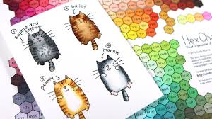 What Color Is Your Cat Coloring Cats With Copic Markers Plus Hex Chart