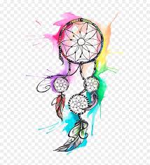 Download Dream Catcher Tattoo Watercolor Hd Png Download Vhv
