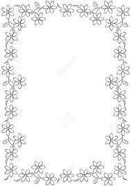Black and white flower elements. Flower Borders Black And White Best Black And White Flower Border 15721 Clipartion Com Flower Border Clipart Flower Border Clip Art Borders