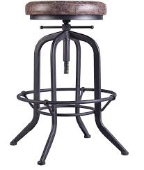 Industrial accents compliments the rusticity of this space, including metal stools, stainless steel appliances and soapstone countertops. 17 Stories Industrial Bar Stool Adjustable Swivel Vintage Pu Leather Stool Rustic Cast Iron Stool Round Cushion Seat Metal Pipe Stool Coffee Kitchen Stool Wayfair