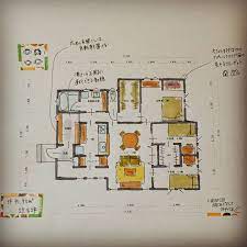 tue 5 september 2017 今日は間取りの日 ということで 夫婦 子供 男の子2人 が住む平屋建てを考えました 暮らしゃすはうす キッチン 洗面脱衣室への動線が真っ直ぐでスッと動ける 泥の付いた野菜は玄関clへ置いて必要なときに取りに行きます 玄関clから洗面脱