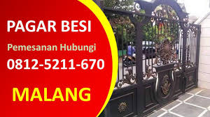 Desain pagar besi sendiri bervariasi tidak seperti model. Pin On 0812 5211 670 Jasa Pembuatan Pintu Besi Malang