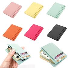 Leather Mini Slim Wallet Women Useful Card Wallets Small Purse Business Card Slim Wallet Women Wallets For Women Wallets For Women Leather