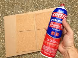 Spread adhesive over the tempered board. How To Make A Giant Cork Board Wall For Kid Art Young House Love