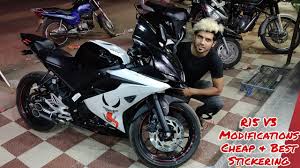 Download wallpaper images for osx, windows 10, android, iphone 7 and ipad. Yamaha R15 V3 Modifications Stickering Cheap Best Devil Mode Youtube