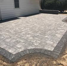 Another One In The Books Just Completed This Onyx Natural Patio With A Coal Border In Roxbury Nj Call Today For A Free In Patio Outdoor Living House Front