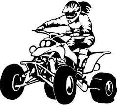 Quad Rider Female 3 Bike Drawing Bike Stickers Girl Stickers