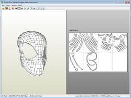 Pepakura Spiderman Face Shell By Gimpe Spiderman Face Pepakura Spiderman Mask