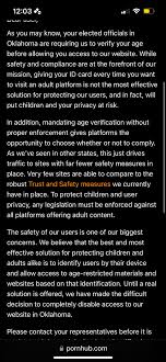 They took pornhub from us… : rtulsa