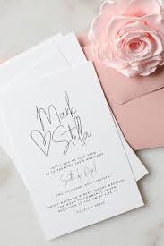 Wedding Invitation All My Heart Heart Wedding Invitations Modern Wedding Stationery Wedding Invitations Diy
