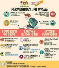 Sebelum anda ingin membuat permohonan secara online, pastikan anda perlu ketahui terlebih dahulu kategori permohonan upu bagi lepasan spm dan lepasan stpm/setaraf. Permohonan Upu Mohon Online Upu 2016 2017