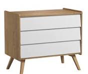 Commode 3 tiroirs Vox Vintage Bois Blanc