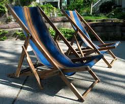 Spring Sale Pair Antique Folding Beach Chairs Striped Etsy Folding Beach Chair Beach Chairs Beach Lounge Chair