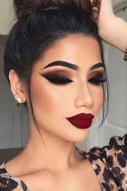 30 Best Fall Makeup Looks And Trends For 2021 Fall Makeup Looks Burgundy Makeup Burgundy Makeup Look