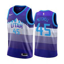The toe that mitchell hurt against the houston rockets in the second round last season lingered through the summer, preventing their star from working out during the offseason. Utah Jazz Donovan Mitchell 45 Purple Throwback Jersey 2 Utah Jazz Basketball Jersey Outfit Best Basketball Jersey Design