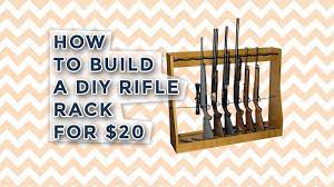 Design your own gun rack. How To Build A Diy Rifle Rack For 20 Youtube