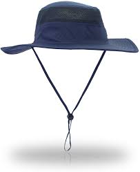 Eonpow Windproof Fishing Hats Upf50 Uv Protection Sun Hat Outdoor Bucket Mesh Hat 56 61cm Blue Amazon Ca Sports Outdoors