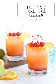 Mai Tai Mocktail Party Punch Easy Mocktail Recipe Liz On Call Recipe Easy Mocktail Recipes Mocktail Recipe Alcoholic Cocktail Recipes