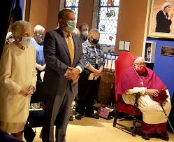 The Catholic Post Archbishop Sheen's 1952 Emmy Award gifted following  birthday Mass at tomb