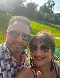 Happy anniversary to my love Nathan Darrow I can't believe we have been  married 12 years and together almost 20 I absolutely love doing life with  you! Thank you for always being