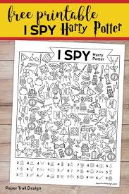 Free Printable Harry Potter I Spy Game Paper Trail Design Harry Potter Printables Free Harry Potter Activities Harry Potter Bday