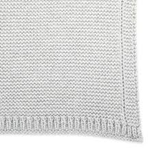 Quality british clothing, responsibly sourced. 100 Organic Knitted Baby Blanket Dove Grey Baby Blanket