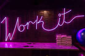 First Look Inside Powell Street S Stylish Axiom Hotel Neon Signs Gym Interior Gym Design
