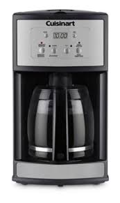 Classic stainless design 12 cup carafe with ergonomic handle, dripless spout and knuckle guard. Cuisinart Programmable Coffee Maker Black 12 Cup Canadian Tire