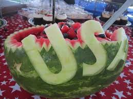 Pat O Brien S Patriotic Watermelon Carvings Fruit And Vegetable Carving Watermelon Carving Vegetable Carving
