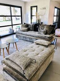 Meridienne Daybed Sur Mesure Gipsy Chenille Soft Washed Carbone En 2020 Idee Salle De Sejour Decoration Maison Decoration Interieure