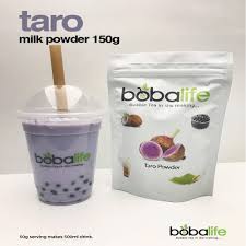 Pack, made in taiwan (taro) : Flavoured Powders Milk Tea Boba Life