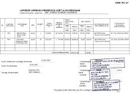 Senarai aset alih yang memerlukan penyelenggaraan berjadual. Kew Pa 1 Borang Laporan Penerimaan Aset Alih Kerajaan