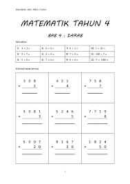 Matematik Tahun 4 Darab