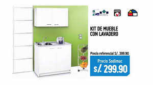 Tiempo completo, medio y parcial. Kit De Mueble Con Lavadero S 299 90 By Sodimac Peru