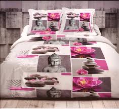 Confectionnez votre parure de lit avec une belle housse de couette et de beaux draps. Parure De Drap Lit 2 Places 4 Pieces 140x190cm Zen Pure Une Maison Deco