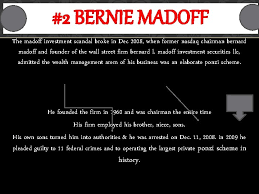 Ponzi mastermind who stole $65billion in largest scheme in us history passes away bernie madoff died at the federal correctional facility in butner, north carolina, on wednesday. White Collar Crimes Lying Cheating And Stealing White