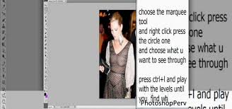 Gimp can help users highlight parts of the image even if they are obscured by clothing or something. How To See Through Clothes With Photoshop Cs5 Photoshop Wonderhowto