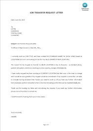 You want a fast response, but you can't send something too aggressive because it will ruin your chances of hearing back. Kostenloses Job Transfer Request Letter Template Example