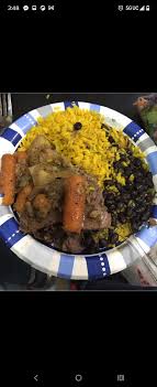 Braised Lamb , potato 🥔 and carrots 🥕yellow rice and black beans 😋😋  #food #dinner #fypage #reels #explore #fypシ #facebookpost #dinnerideas  #dinnerrecipes #foodblogger #contentcreator #foodlover #yellowrice #carrots