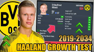 Create your own fifa 21 ultimate team squad with our squad builder and find player stats using our player database. Erling Haaland Growth Test 2019 2034 Fifa 20 Dortmund Career Mode Youtube