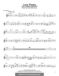 Love Theme Tema D Amore By E Morricone Sheet Music Notes Chris Botti Jazz Sheet Music
