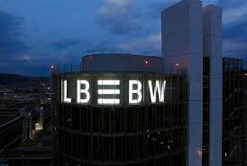 Press Photo Of The Lbbw Headquarters In Stuttgart By Night