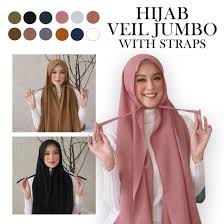You can wear it with or without a headcap and tuck it into the shirt you are wearing. Qoo10 Best New Modern Simple Hijab Veil Jumbo With Straps Moslem Outfit Fash Fashion Accessor
