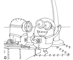 Actually, minions are the fictional yellow creatures that appear in the film of despicable me. Minion Coloring Pages Coloring Home